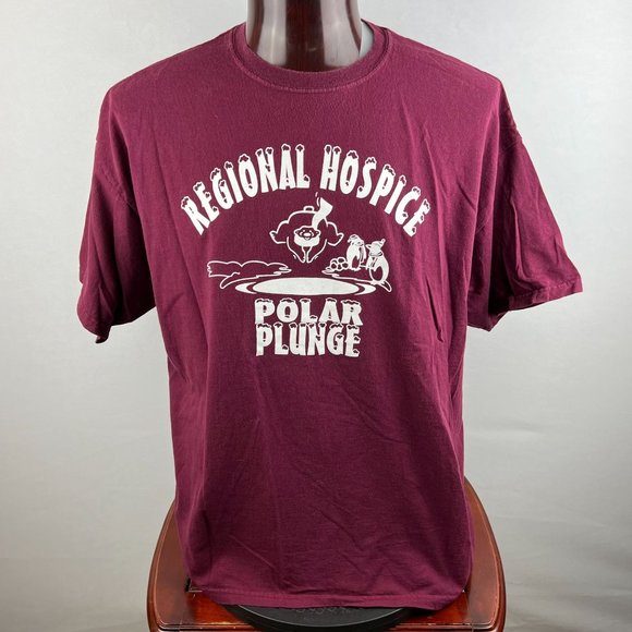 Gildan Other - Gogebic Regional Hospice Polar Plunge Ads 2XL T-Shirt
